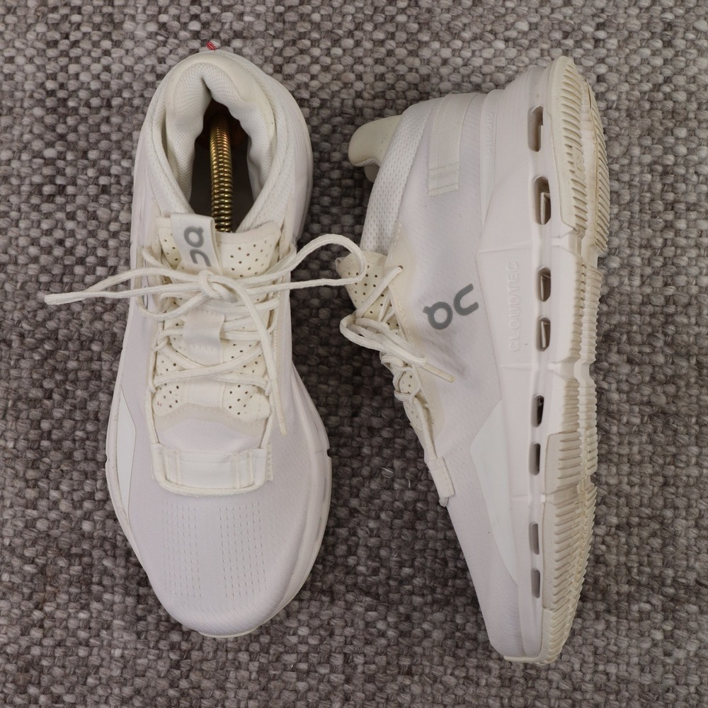 On Running Cloudnova All White Sneakers Womens 8.5 3WE30220108 Running Shoes